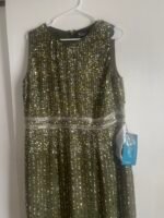 Mac Duggal 93603 Sz 14 Sequined High Neck Sleeveless Column Gown - Image 7