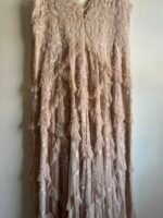 Mac Duggal 9162 sequined scallop ruffle tiered V-neck gown Sz 18 - Image 8