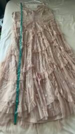 Mac Duggal 9162 sequined scallop ruffle tiered V-neck gown Sz 18 - Image 11