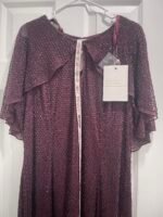 MAC DUGGAL 5948 Beaded Cape Sleeve Gown Amethyst Size 18W Formal Wedding - Image 6