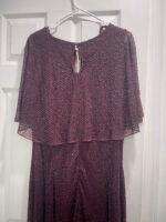 MAC DUGGAL 5948 Beaded Cape Sleeve Gown Amethyst Size 18W Formal Wedding - Image 9