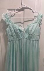 Mac Duggal 68086 Mint Green Sz 8 Ruffle Tiered Babydoll Flowly Gown - Image 11
