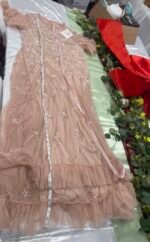 NWT Mac Duggal 9199 Sz 16 Floral Embellished Flutter Sleeve A Line Gown - Image 13