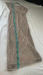 Mac Duggal 93678 Glitter Accented Fully Embellished Column Dress Nude Sz 6 - Image 12