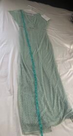 Mac Duggal 93994 Sage Green 4 Beaded Wrap Short Sleeve Formal Gown Maxi - Image 11