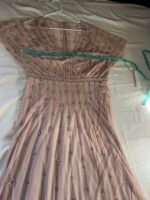 Mac Duggal 9223 Sz 14 Pink Rose Floral Embellished Flutter Sleeve  Gown - Image 12