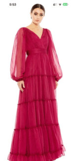 Mac Duggal 68198 Evening Dress  Size 8.  NWT