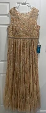 Mac Duggal 5445 CAP SLEEVE EMBELLISHED EVENING GOWN Size 18 - Image 5
