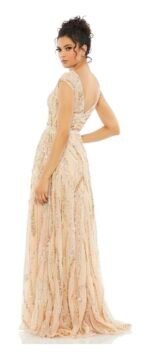 Mac Duggal 5445 CAP SLEEVE EMBELLISHED EVENING GOWN Size 18 - Image 4
