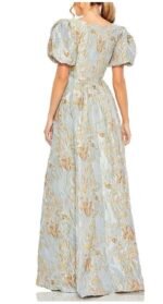 Mac Duggal 9237 Sz 22 Blush Beaded Tulle Formal Gown Long Sleeve - Image 5