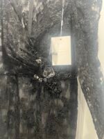 Mac Duggal 11324 Illusion Sleeve Sequin Lace Dress BLACK SIZE 18 - Image 10