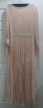 Mac Duggal 93679D Sz 20 Light Rose Peach Embellished Lace Long Sleeve Gown - Image 7