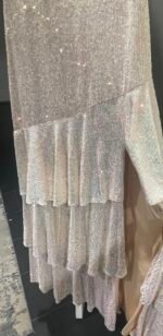 Mac Duggal #27046 Sequin Asymmetrical Ruffle Tiered Gown,  Size 10, NWT - Image 7