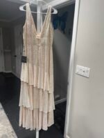 Mac Duggal #27046 Sequin Asymmetrical Ruffle Tiered Gown,  Size 10, NWT - Image 8