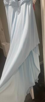 ieena for mac duggal 70191 Asymmetrical Skirt Chiffon Dress Sz 14 - Image 7