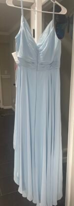 ieena for mac duggal 70191 Asymmetrical Skirt Chiffon Dress Sz 14 - Image 8