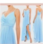 ieena for mac duggal 70191 Asymmetrical Skirt Chiffon Dress Sz 14