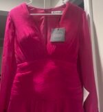 Ieena Mac Duggal 26411 Bell LongSleeve Chiffon Fit & Flare Minidress SZ 0 - Image 5