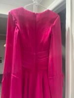 Ieena Mac Duggal 26411 Bell LongSleeve Chiffon Fit & Flare Minidress SZ 0 - Image 8