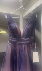 Mac Duggal 20403 - Ombre A-Line Midi Dress NWT Size 6 - Image 6