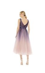 Mac Duggal 20403 - Ombre A-Line Midi Dress NWT Size 6 - Image 2