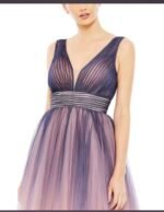 Mac Duggal 20403 - Ombre A-Line Midi Dress NWT Size 6 - Image 4