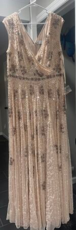 MAC DUGGAL 14 Embellished Wrap Cap Sleeve A-Line Gown 93575 NWT - Image 7
