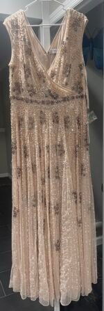 MAC DUGGAL 14 Embellished Wrap Cap Sleeve A-Line Gown 93575 NWT - Image 9
