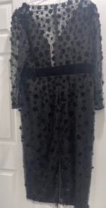 Mac Duggal 67856 Sz 16 Embellished V-Neck Illusion Long Sleeve Column Midi - Image 8