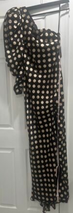 Ieena Mac Duggal - 26515 Sz 12 Puff Long Sleeve One Shoulder Polkadot Dress - Image 5