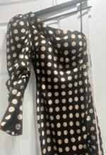 Ieena Mac Duggal - 26515 Sz 12 Puff Long Sleeve One Shoulder Polkadot Dress - Image 7