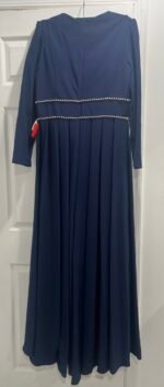 Ieena for Mac Duggal 55705 A-Line Rhinestone Evening Gown Midnight Size 12 - Image 7