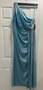 Ieena Duggal 68340  Sz 6 Bell Sleeve Asymmetrical dress - Image 4