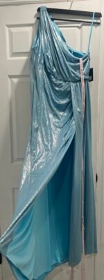 Ieena Duggal 68340  Sz 6 Bell Sleeve Asymmetrical dress - Image 5
