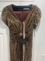 Mac Duggal 26661 Bronze Bow Waist Gown Size 4 - Image 6