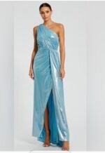 Ieena Duggal 68340  Sz 6 Bell Sleeve Asymmetrical dress