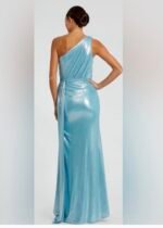 Ieena Duggal 68340  Sz 6 Bell Sleeve Asymmetrical dress - Image 3