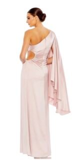 Ieena Duggal 68340  Sz 6 Bell Sleeve Asymmetrical dress - Image 4