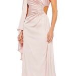 Ieena Duggal 68340  Sz 6 Bell Sleeve Asymmetrical dress