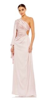 Ieena Duggal 68340  Sz 6 Bell Sleeve Asymmetrical dress