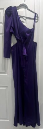 Mac Duggal PUFF ONE SLEEVE CUT OUT SIDE KNOT GOWN NWT - Image 4