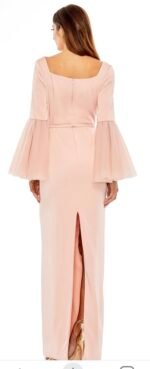 Mac Duggal 11233 Flounce Sleeve Square Neck Column Gown Size 16 NWT ROS - Image 3