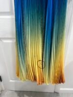 MAC DUGGAL 49903 Sz 4 Blue Ombre Pleated Charmeuse One-Shoulder Gown - Image 6