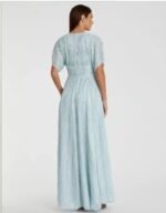 Mac Duggal 10807 Sz 14 Powder  Blue Sequin Beaded Dress - Image 4