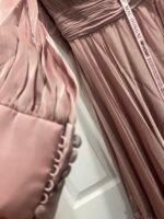 Mac Duggal 678641 Sz 16 Mocha Faux  Wrap Long Sleeve Tiered Gown - Image 5