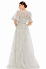 Mac Duggal 20445 Sz 16  Embellished Puff Sleeve A-Line Gown - Image 4